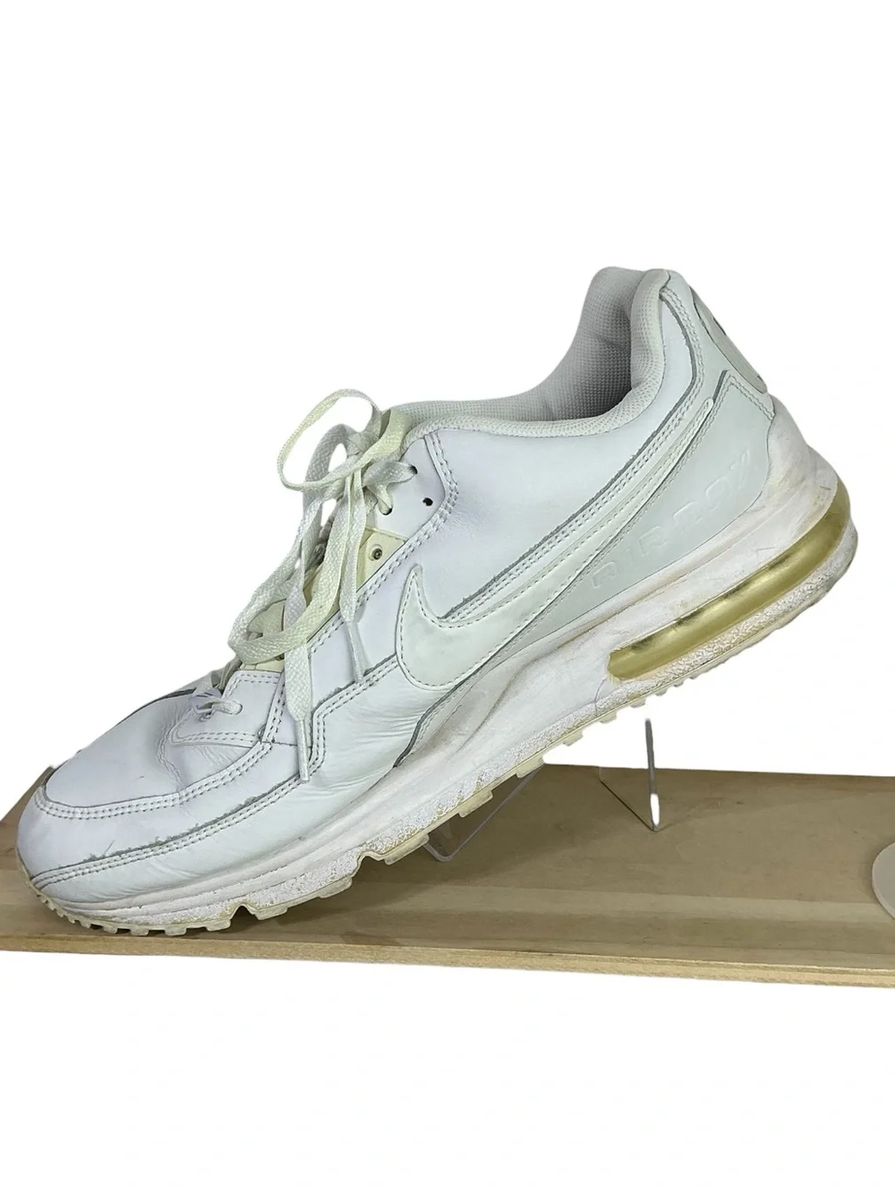 Nike Air Max Running Shoes White 316376-111 Low Top Lace Up Sneakers Men's US 12